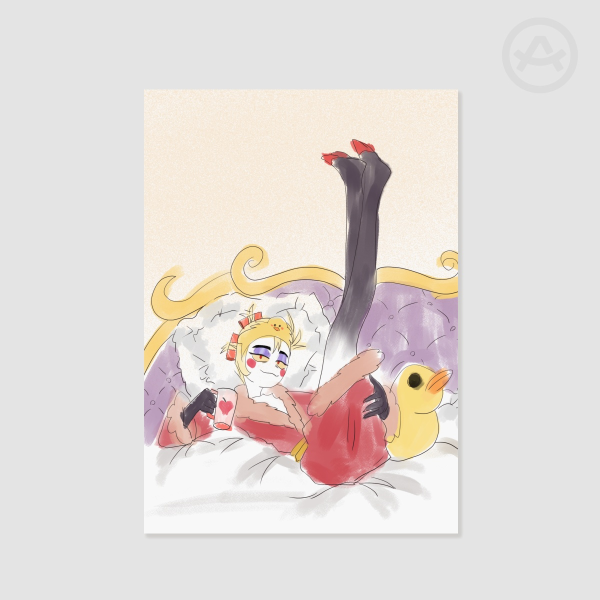 Lucifer in pink robe - Poster