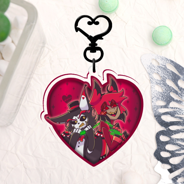 ENEMIES RadioHusk [Hazbin Hotel] Clear Acrylic Charm