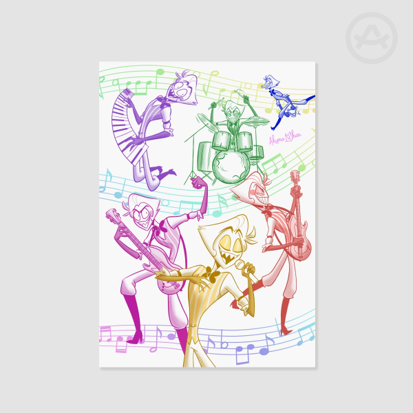 Rockband Lucifer A4 Print