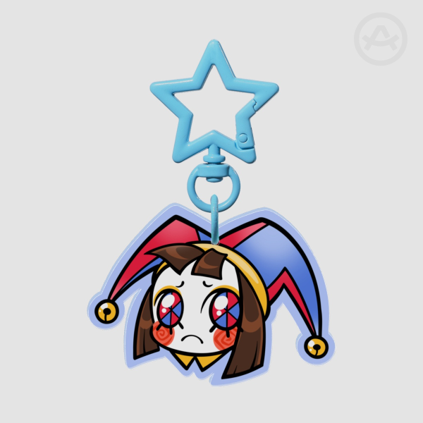 Pomni Full Bleed Acrylic Keychain
