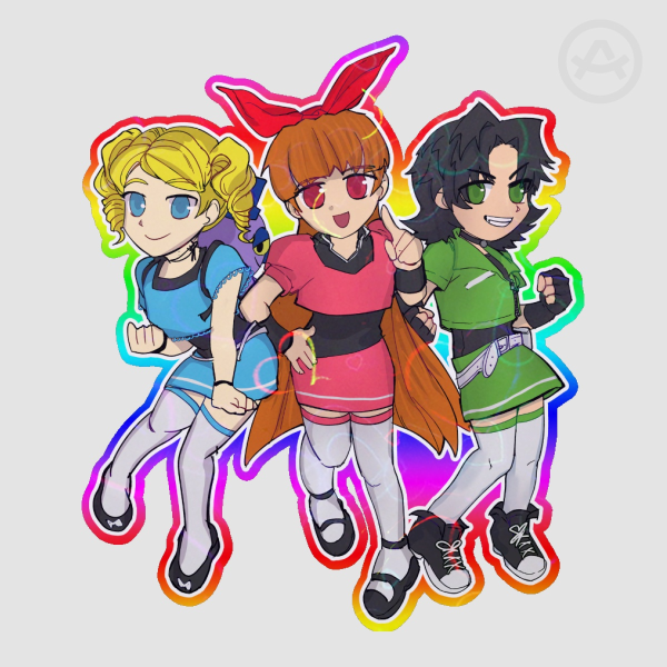 Power Puffs Holographic Sticker