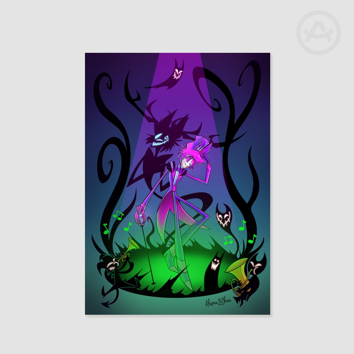 Neon Alastor A3 Print by AkumaLiChan - ACGGOODS