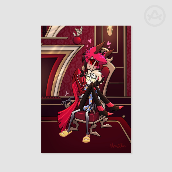 Snuggly Alastor RadioApple A3 Print