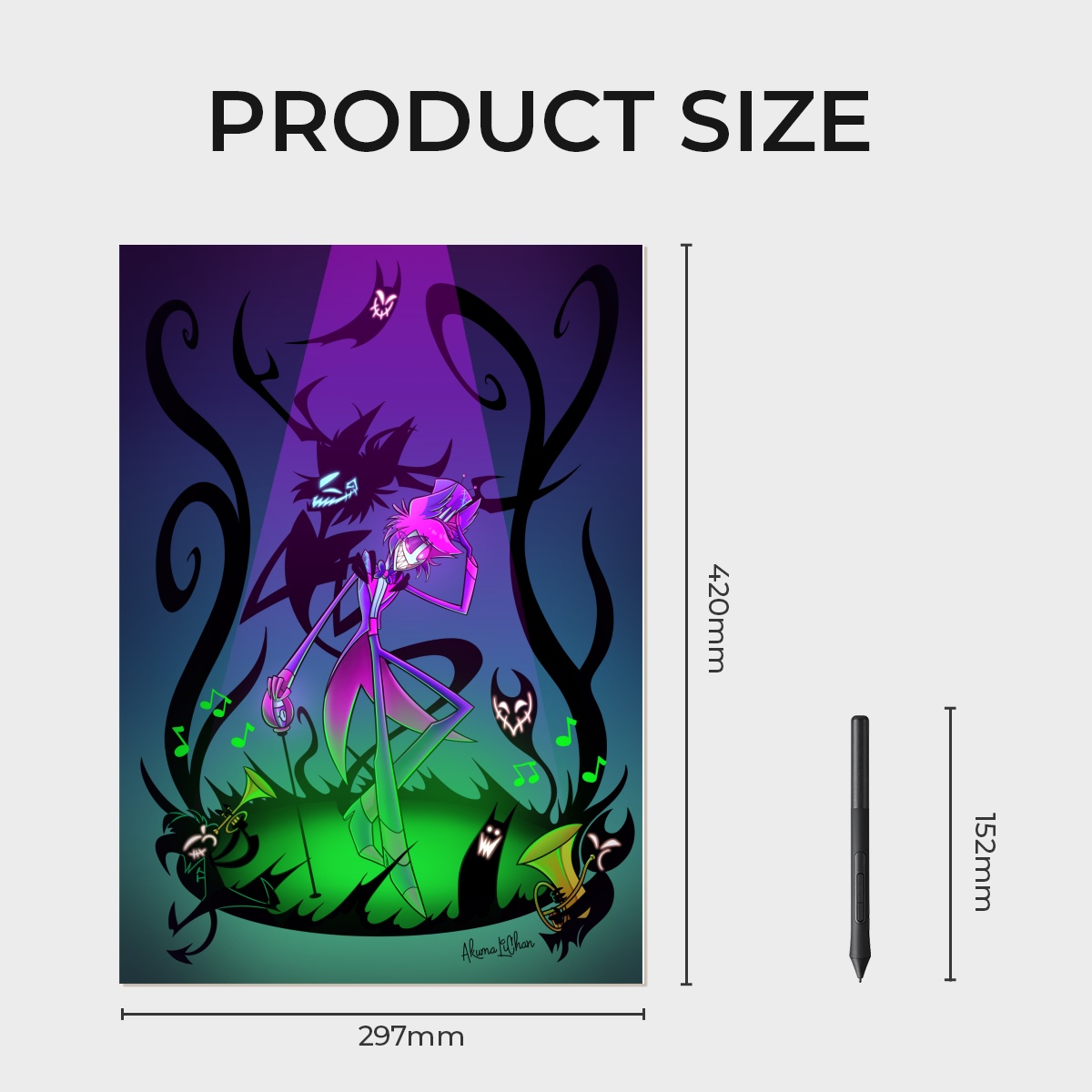 Neon Alastor A3 Print by AkumaLiChan - ACGGOODS