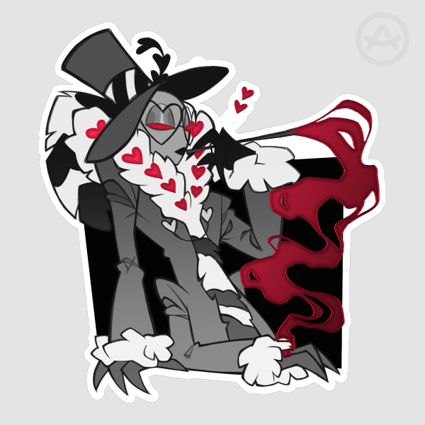 Valentino Hot Foil Stamp Stickers