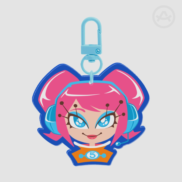 Retro Ulala Full Bleed Acrylic Keychain