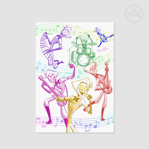 Rockband Lucifer A3 Print