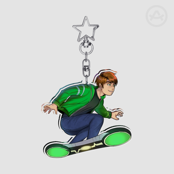 Ben Board Acrylic Charm