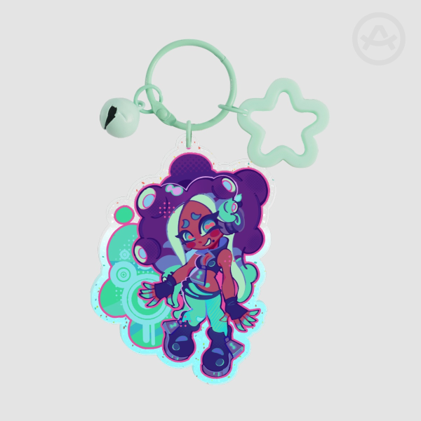 Marina | Glitter Acrylic Keychain