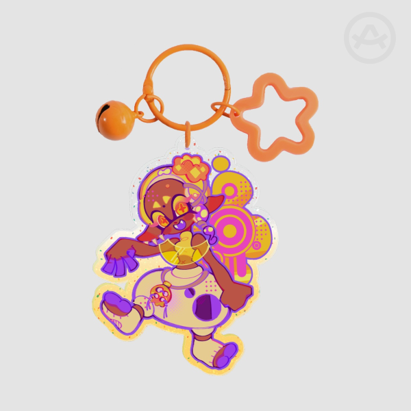 Frye | Glitter Acrylic Keychain