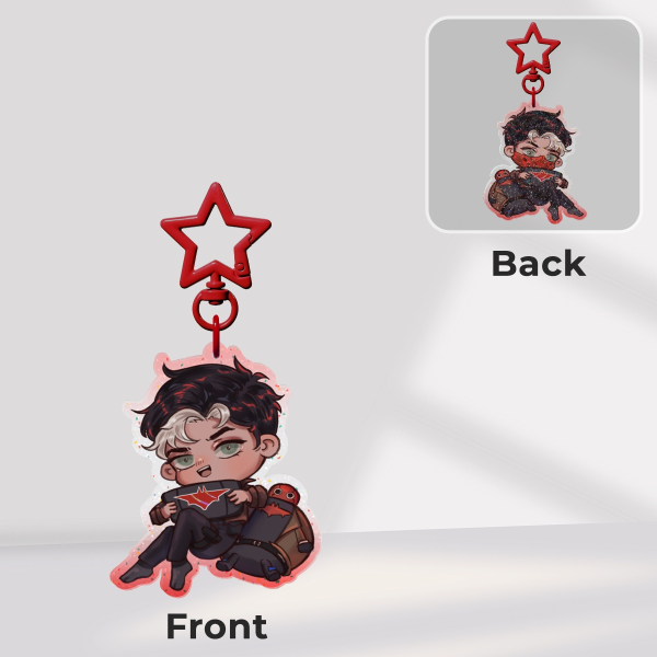 Jason Todd with Fatson Plushie