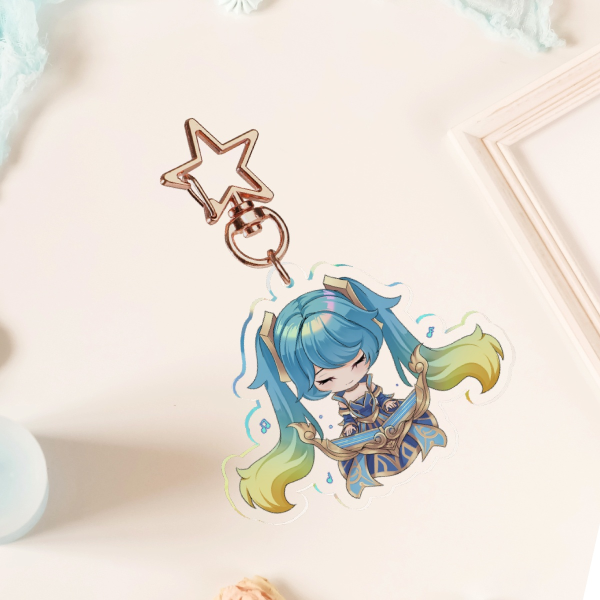 6.0cm Double Sided Sona Keychain
