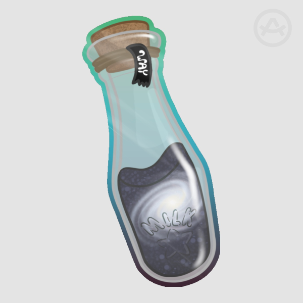 Milky Way Jar Die Cut Sticker