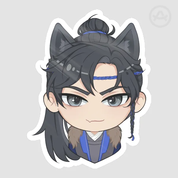 Qiang Jin Jiu - Xiao Ce'an Wolf Sticker