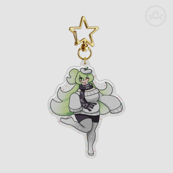 Macne Nana "Snow Apple" Acrylic Keychain with epoxy