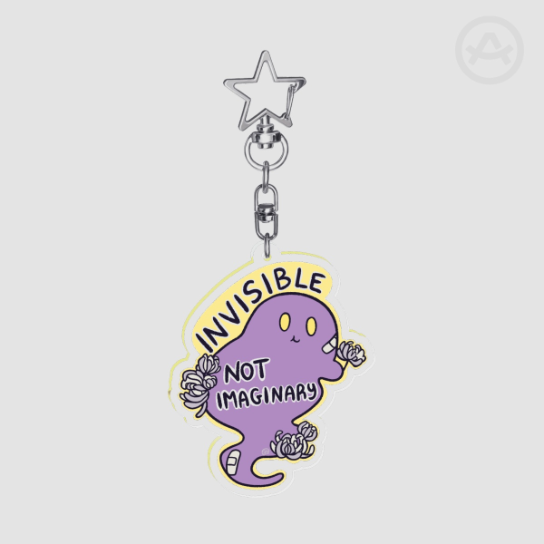 (See-through) Invisible, Not Imaginary (Disability)- Keychain
