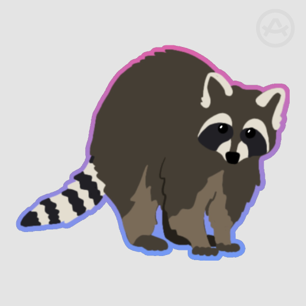 Trash Animals Raccoon Sticker