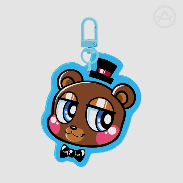 FNAF2 Freddy Full Bleed Acrylic Keychain