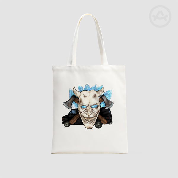 Black Phone Grabber Tote Bag