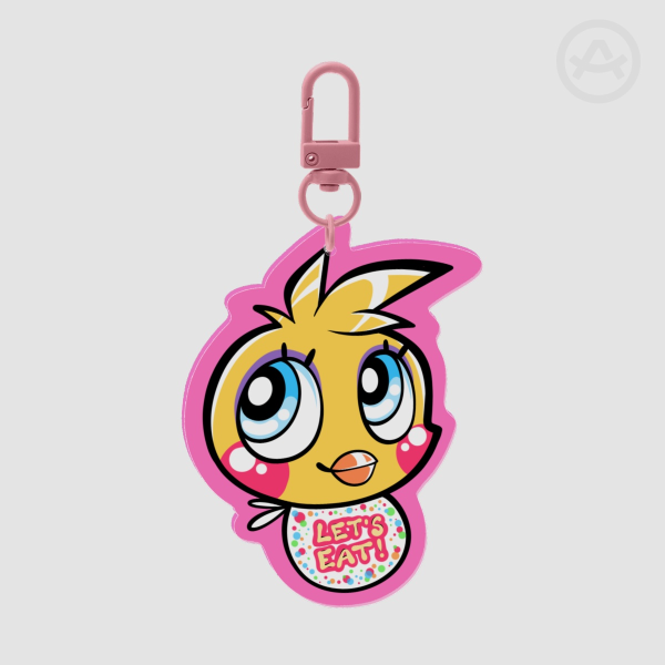 FNAF2 Chica Full Bleed Acrylic Keychain