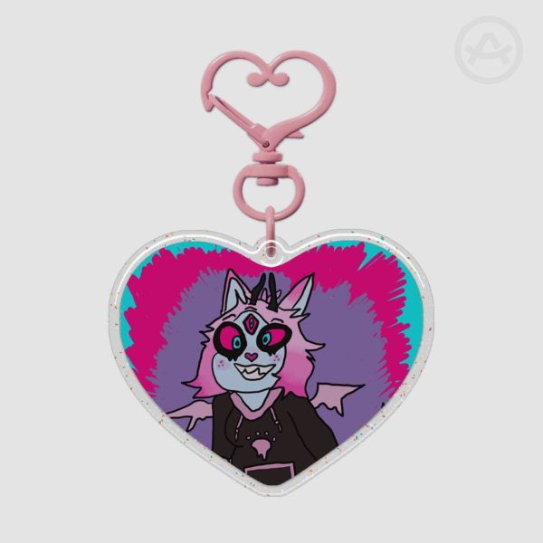 Epoxy Glitter Acrylic Keychains