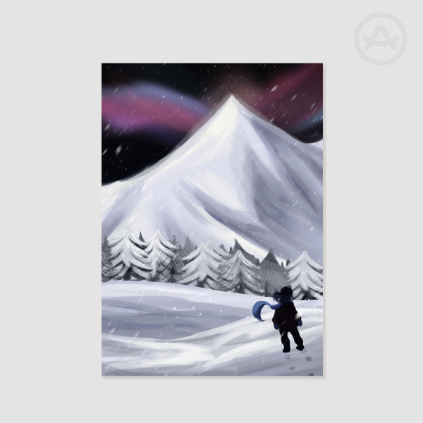 Snowy Journey A5 Print