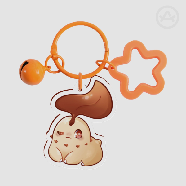 Chikorita shiny Clear Acrylic Keychains
