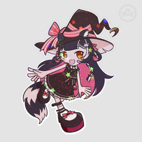 Puyo Raki Sticker (Sparkly)