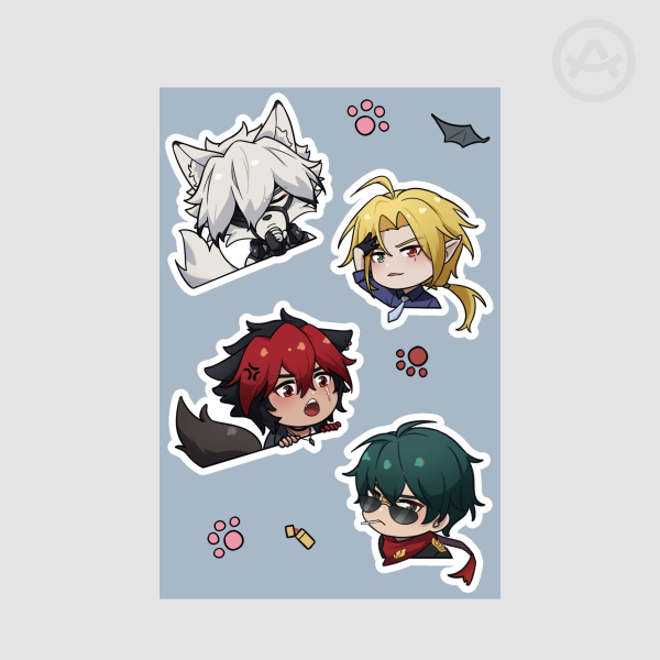 ZZZ Coated Paper Stickers Sheet