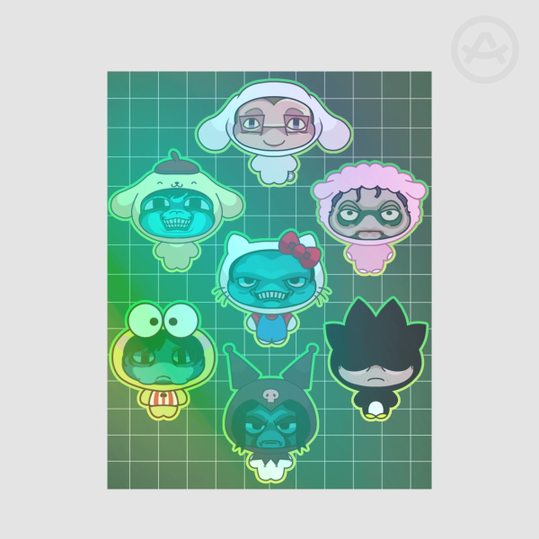 No I'm Not A Human Coated Paper Stickers Sheet