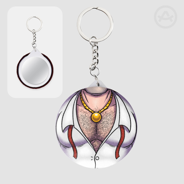 Old Stan plush mirror keychain