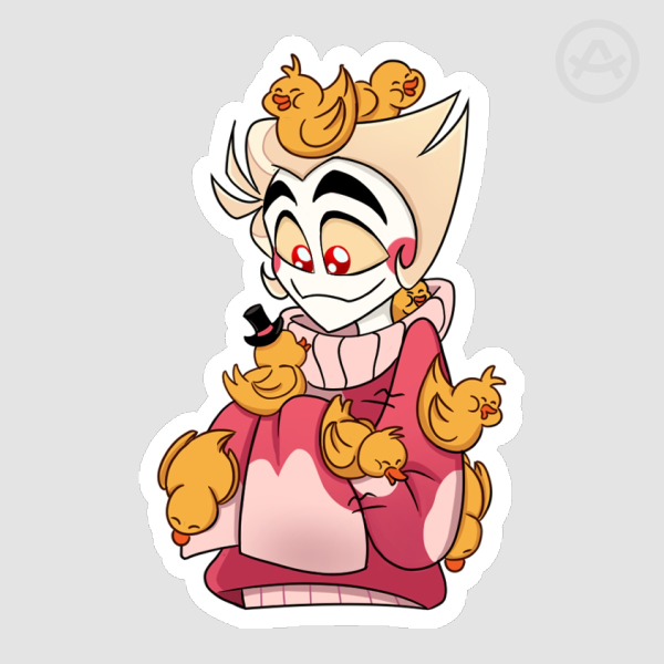 Lucifer Hazbin Hotel Sticker