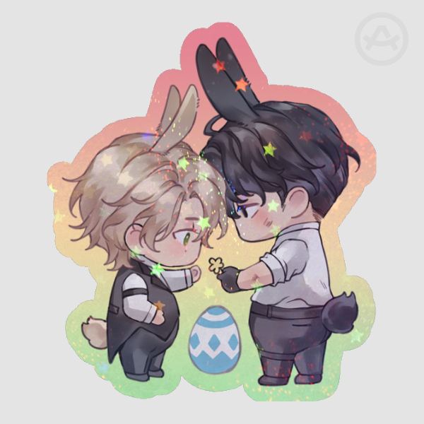 Wade and Shadow - Die Cut Stickers