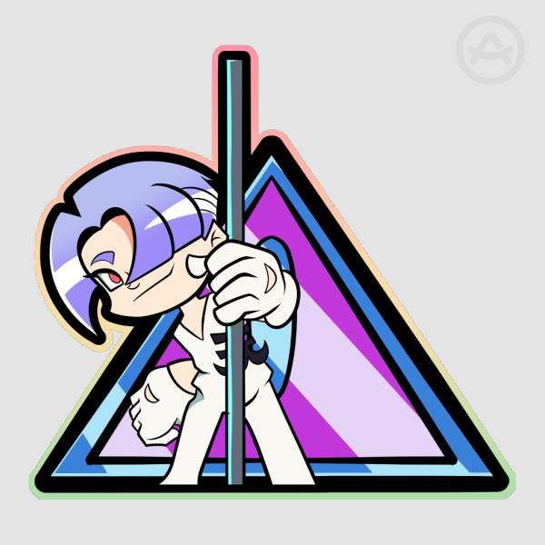 Polyester PASWG Colored Edge Die Cut Stickers