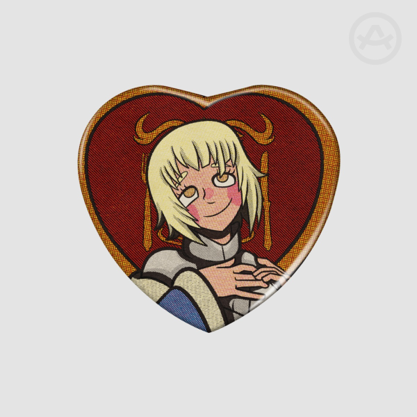 Falin Dungeon Meshi Series Heart Shape Holographic Badges