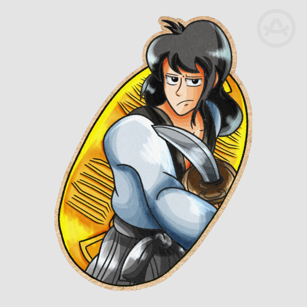 Goemon Ishikawa XIII Colored Edge Die Cut Stickers