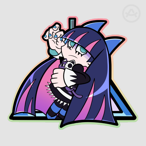 Stocking PASWG Colored Edge Die Cut Stickers