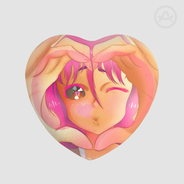 Jackie Loves You Heart Shape Plush Badge