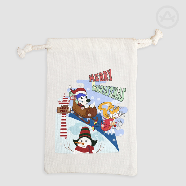 Merry Christmas Drawstring Pouch