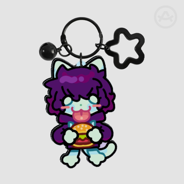 BOBO BURGER KEYCHAIN (DOUBLE SIDED)