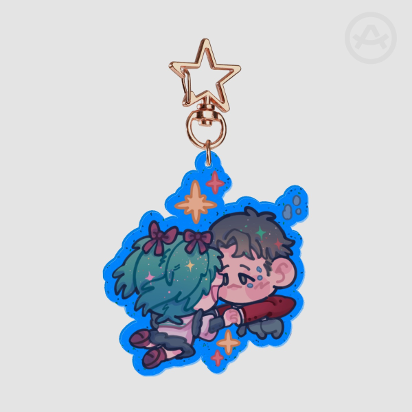 Hathaway Noa/Quess Paraya (Gundam UC) Colored Edge Acrylic Keychains