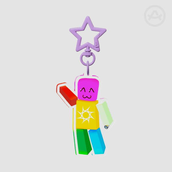 Skittles - Roblox HWWHP - Clear Acrylic Keychain