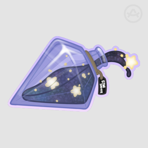 Star Shooter Jar Die Cut Sticker