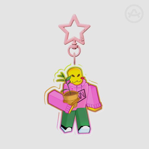 Andrew - Roblox Bad Things - Clear  Acrylic Keychain