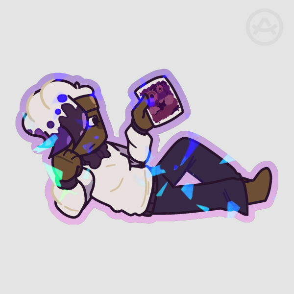 Brusha Paint Sticker (Broken Glass Hologram!)