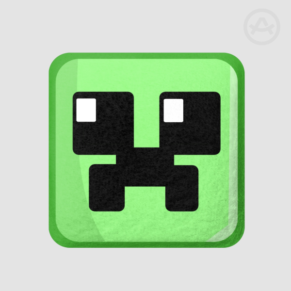 Creepah Square Plush Badge