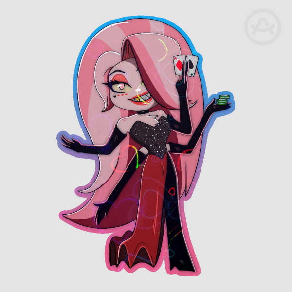 Angel Dust Colored Edge Die Cut Sticker