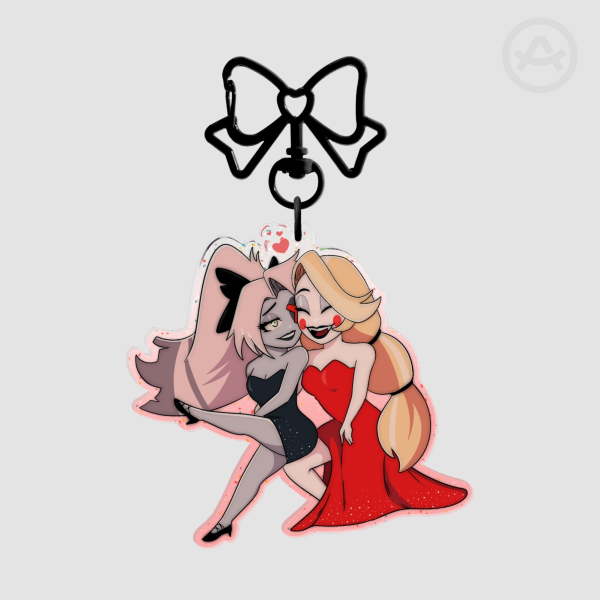 Chaggie Colored Edge Acrylic Keychain