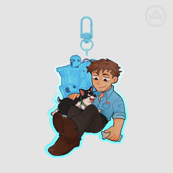 Robert / Mechaman + Beef Keychain
