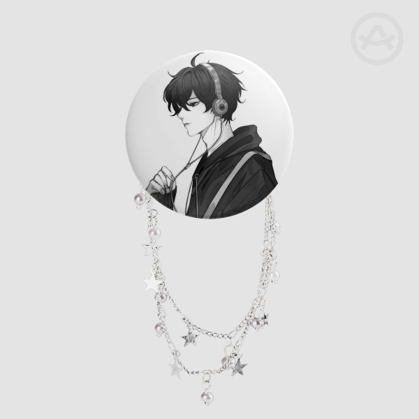 OC Noir Badge With Chains